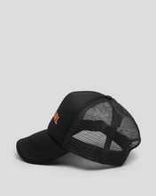 Load image into Gallery viewer, Classic Foil Trucker - BLACK/ROSE GOLD
