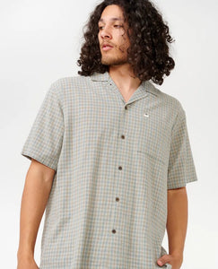 Classic Surf Check SS Shirt - Mineral Blue