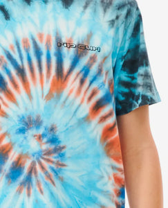 Cosmic Tides Tie Dye Tee - Aqua