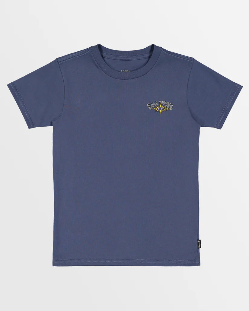 Flame Arch Ss Tee Toddler - Slate Blue