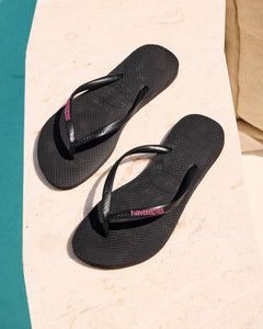 H Slim Logo Pop Us - Black Neon Pink