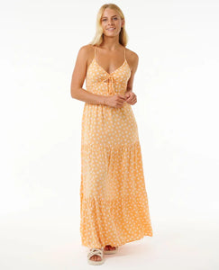 High Tide Ditsy Maxi Dress - Peach