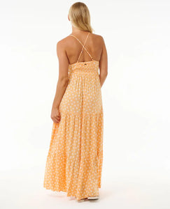 High Tide Ditsy Maxi Dress - Peach