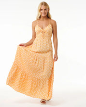 Load image into Gallery viewer, High Tide Ditsy Maxi Dress - Peach
