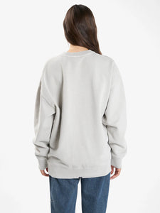 Minimal Thrills Slouch Crew - Oyster Grey