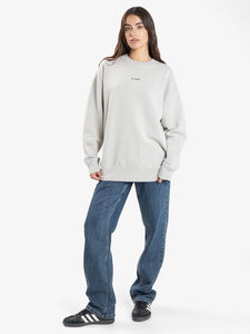 Minimal Thrills Slouch Crew - Oyster Grey