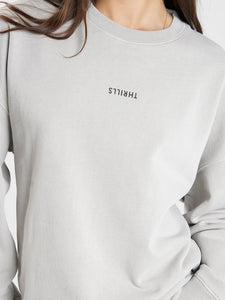 Minimal Thrills Slouch Crew - Oyster Grey