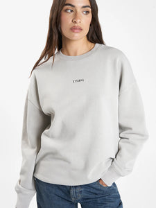 Minimal Thrills Slouch Crew - Oyster Grey