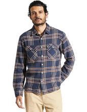 Load image into Gallery viewer, Bowery L/S Flannel - Washed Navy/Off White/Terracota
