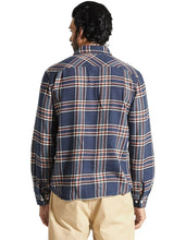 Load image into Gallery viewer, Bowery L/S Flannel - Washed Navy/Off White/Terracota
