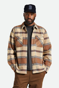 Bowery Heavyweight long Sleeve Flannel - Sand Bison