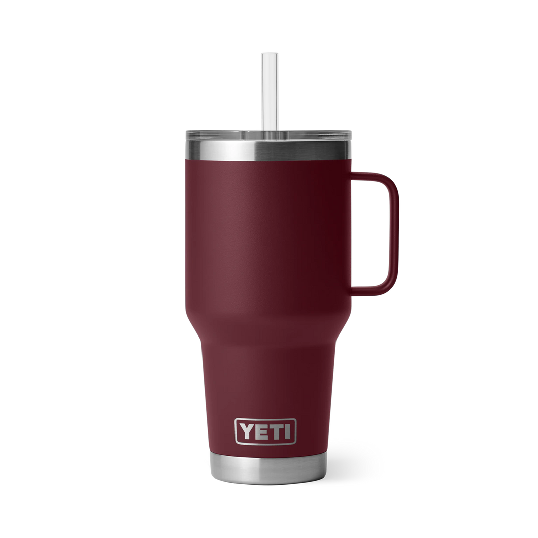 Rambler 35oz Straw Mug - Wild Vine Red