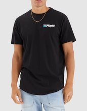 Load image into Gallery viewer, Chain Dual Curved tee - jet Black
