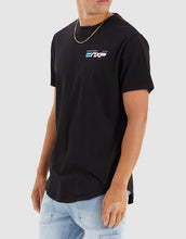 Load image into Gallery viewer, Chain Dual Curved tee - jet Black
