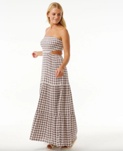 Load image into Gallery viewer, Premium Surf Check Maxi Dress - Eggplant
