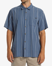 Load image into Gallery viewer, Sundays Jacquard SS Shirt - Smoke Blue
