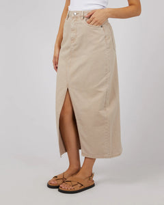 Pia Maxi Skirt - Beige