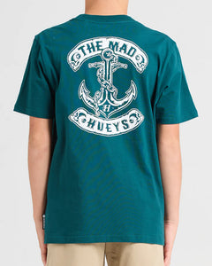 Skull Anchor Youth SS Tee - Atlantic