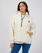Load image into Gallery viewer, Amara Quarter Zip Teddy - White
