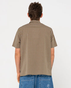 Datsun Check Short Sleeve Shirt - Savanna