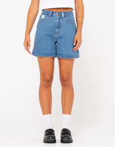 Cyprus High Denim Short- Sea Blue