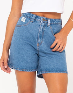 Cyprus High Denim Short- Sea Blue