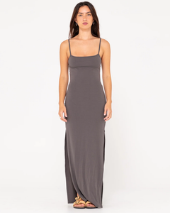 Vicky Slip Maxi Dress - Oyster Gray