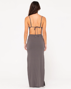 Vicky Slip Maxi Dress - Oyster Gray