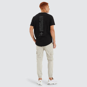 Basis Dual Curved Tee - Jet Black