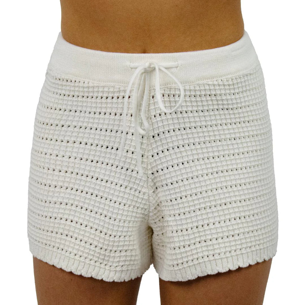 Stevie Crochet Short - Cream