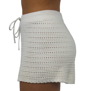 Stevie Crochet Short - Cream