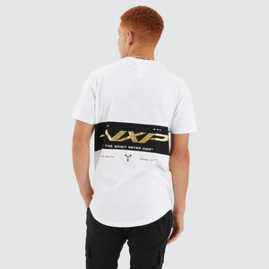 Tranquil Dual Curved Tee - Optical White