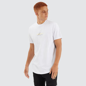 Tranquil Dual Curved Tee - Optical White