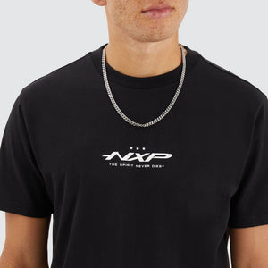 Tranquill Dual Curved Tee - Jet Black