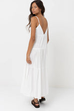 Load image into Gallery viewer, Classic Tiered Midi Dress - White
