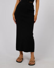 Load image into Gallery viewer, Henley Knit Skirt - Black
