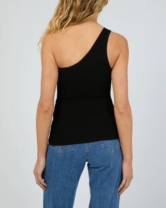 Dustin One Shoulder Top - Black