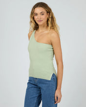 Load image into Gallery viewer, Dustin One Shoulder Top - Sage
