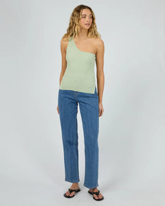 Dustin One Shoulder Top - Sage