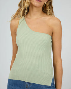 Dustin One Shoulder Top - Sage