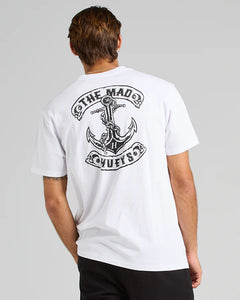 Skull Anchor SS Tee - White