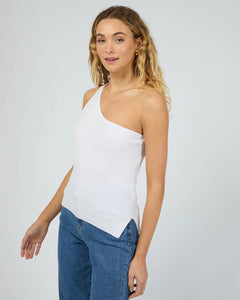 Dustin One Shoulder Top - White