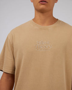 Classic Emb Tee - Tan