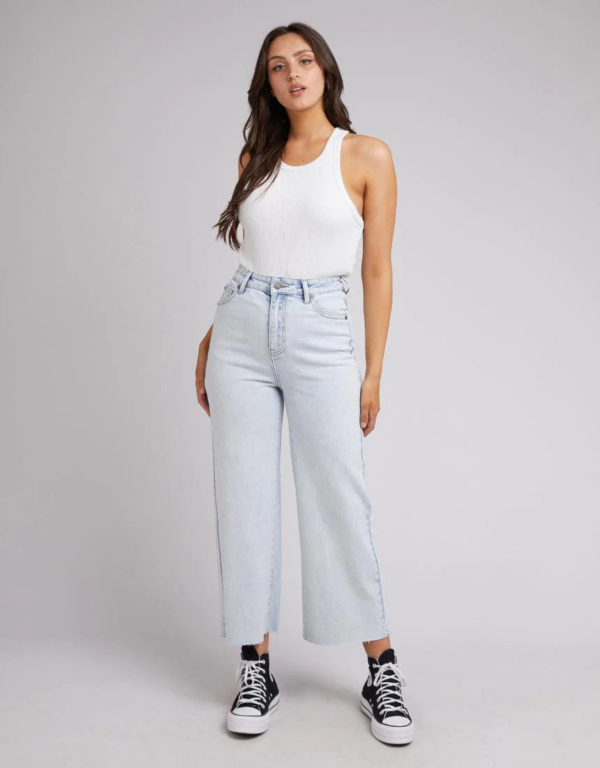 Charlie High Rise Wide Leg - Bleach