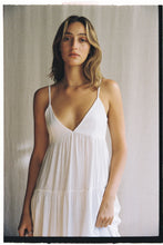 Load image into Gallery viewer, Classic Tiered Mini Dress - White
