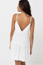Load image into Gallery viewer, Classic Tiered Mini Dress - White
