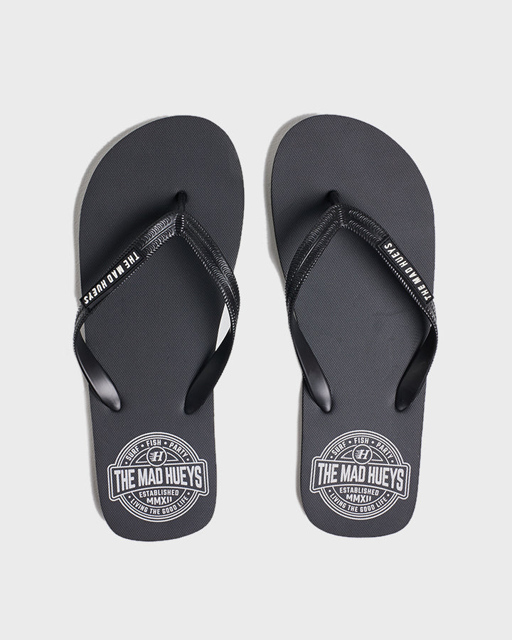 Hueys Life Thongs - Black