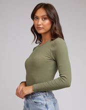 Load image into Gallery viewer, Rib Long Sleeve - Khaki
