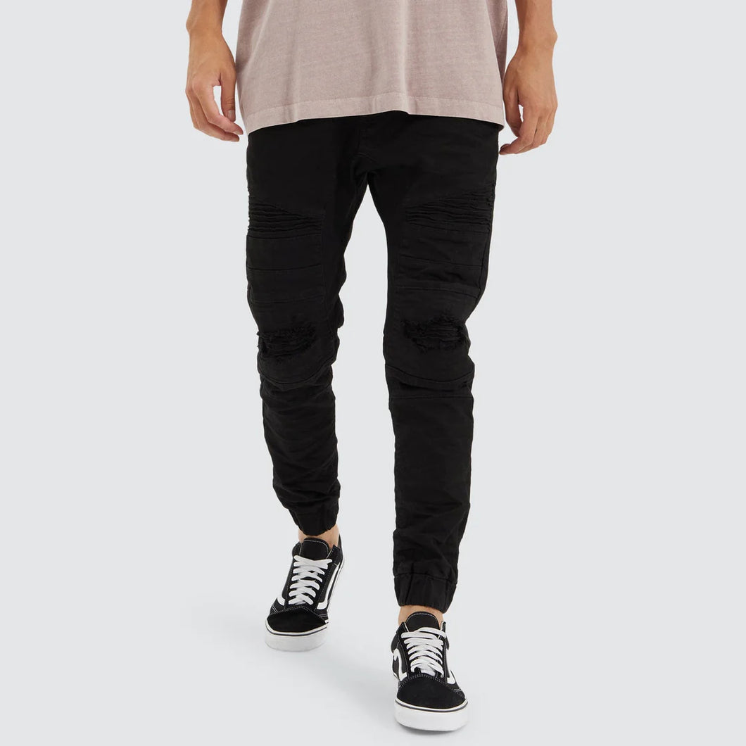 Viper Denim Jogger - Black