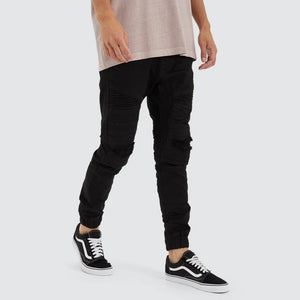 Viper Denim Jogger - Black